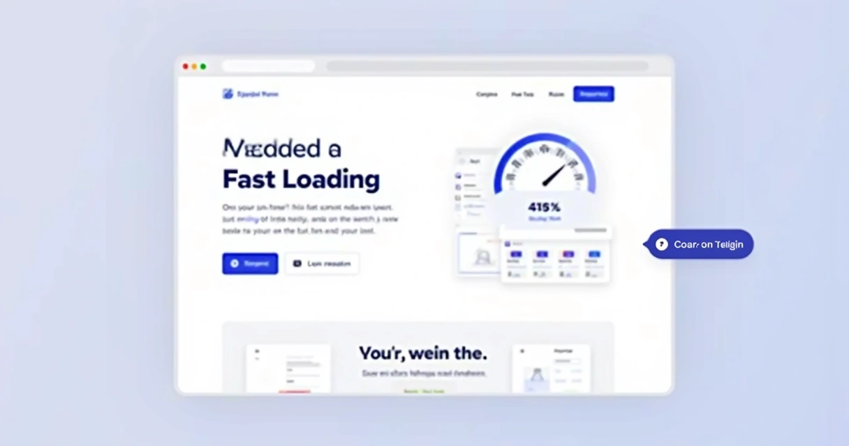 Tela de landing page otimizada com CTA em destaque 