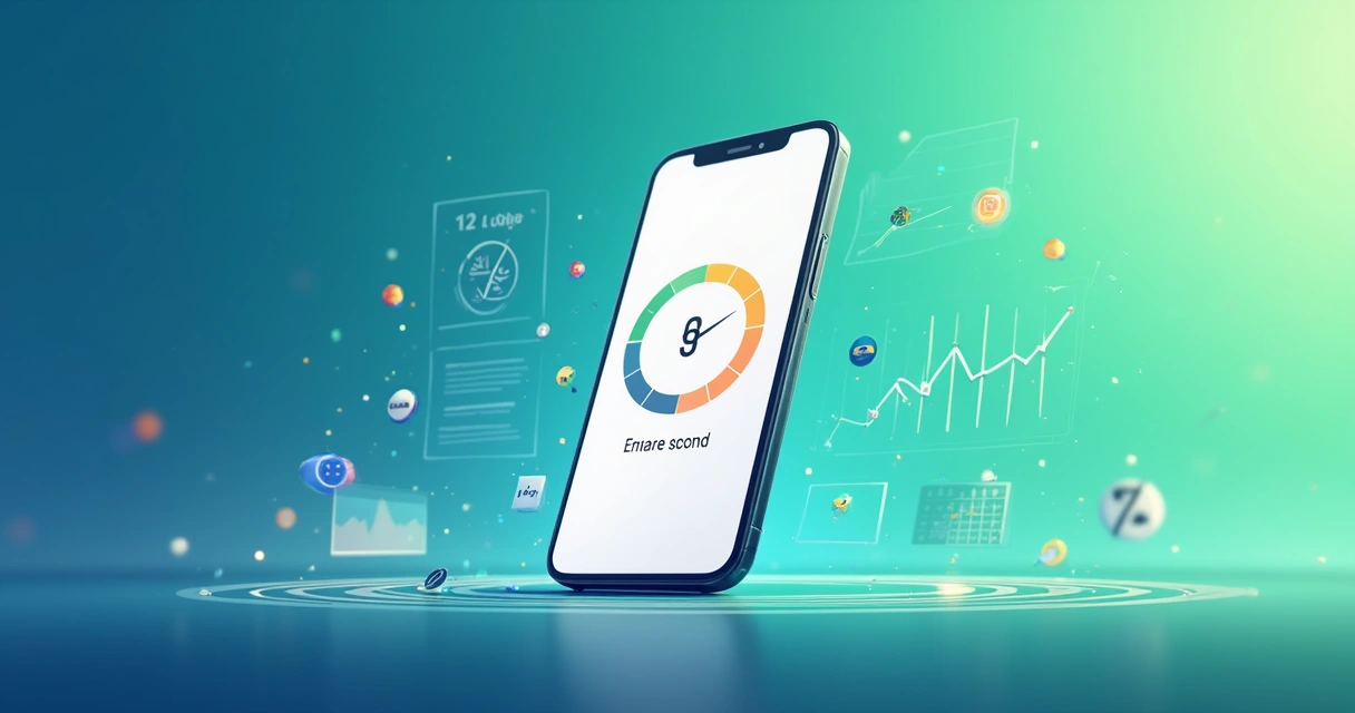 Smartphone mostrando landing page rápida carregando em menos de 1 segundo 