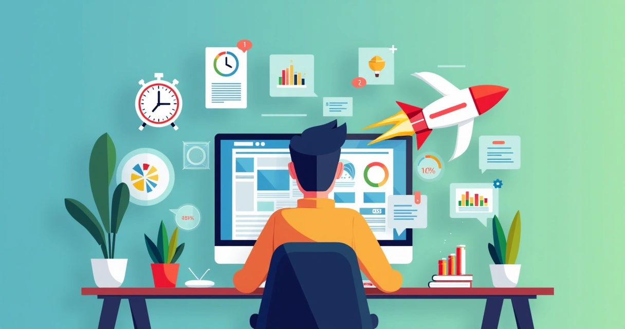 Webdesigner criando uma landing page de campanha sazonal em pouco tempo 