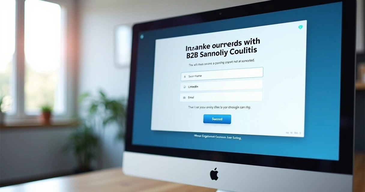 Página de conversão simples para isca digital B2B
