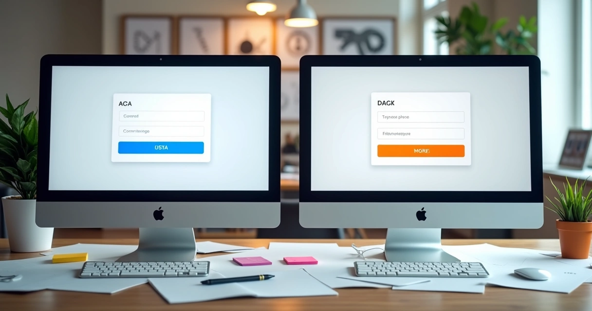 Teste A/B de botão em landing pages 