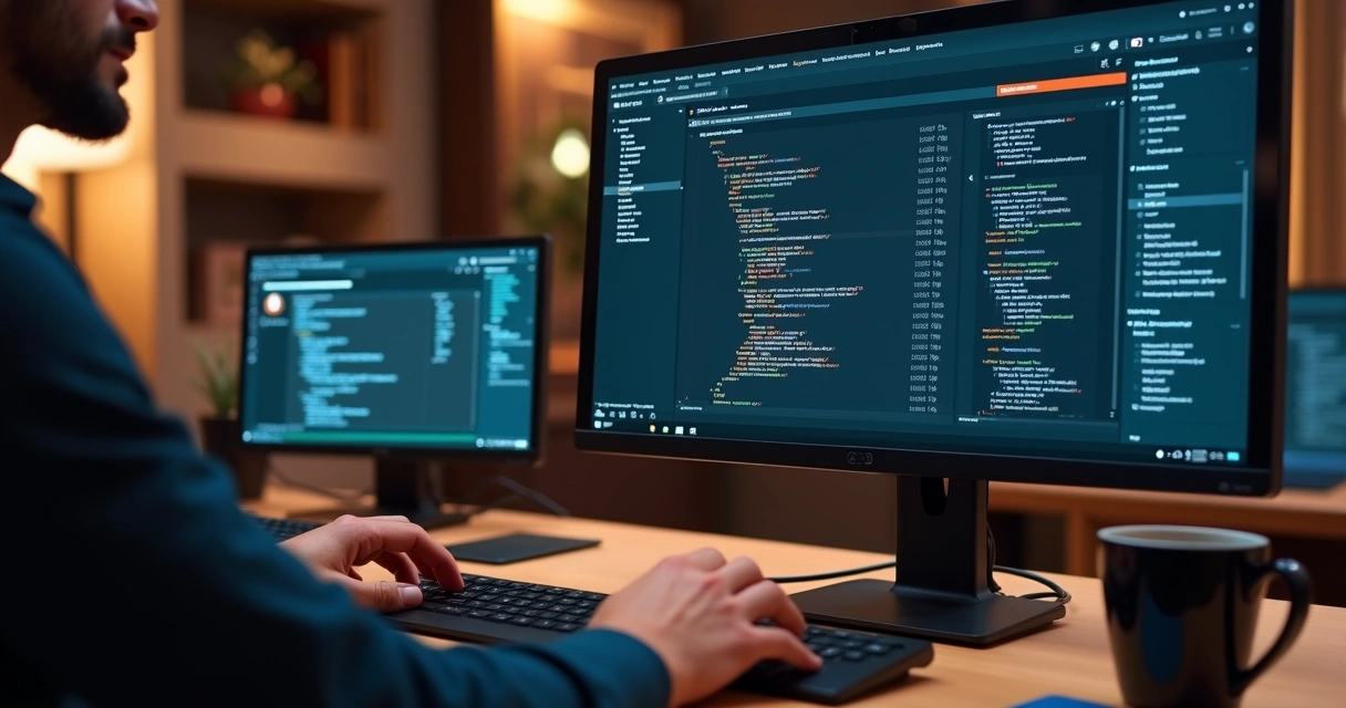 Laravel dashboard interface on a developer screen 