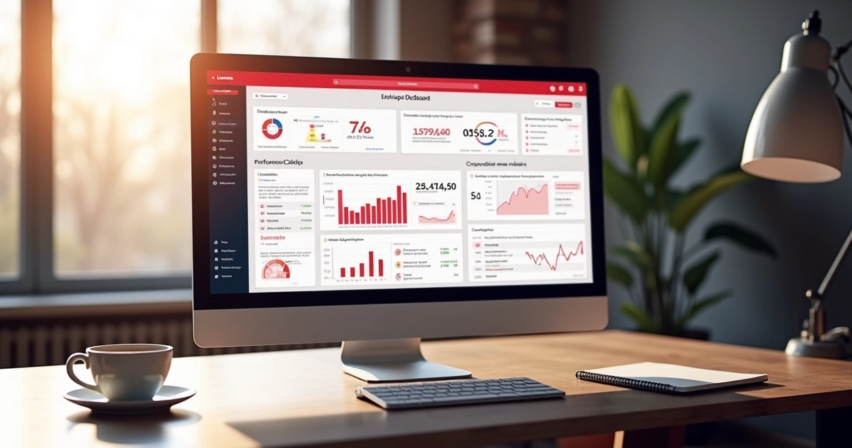 Laravel dashboard showing DevOps tools and monitoring metrics 