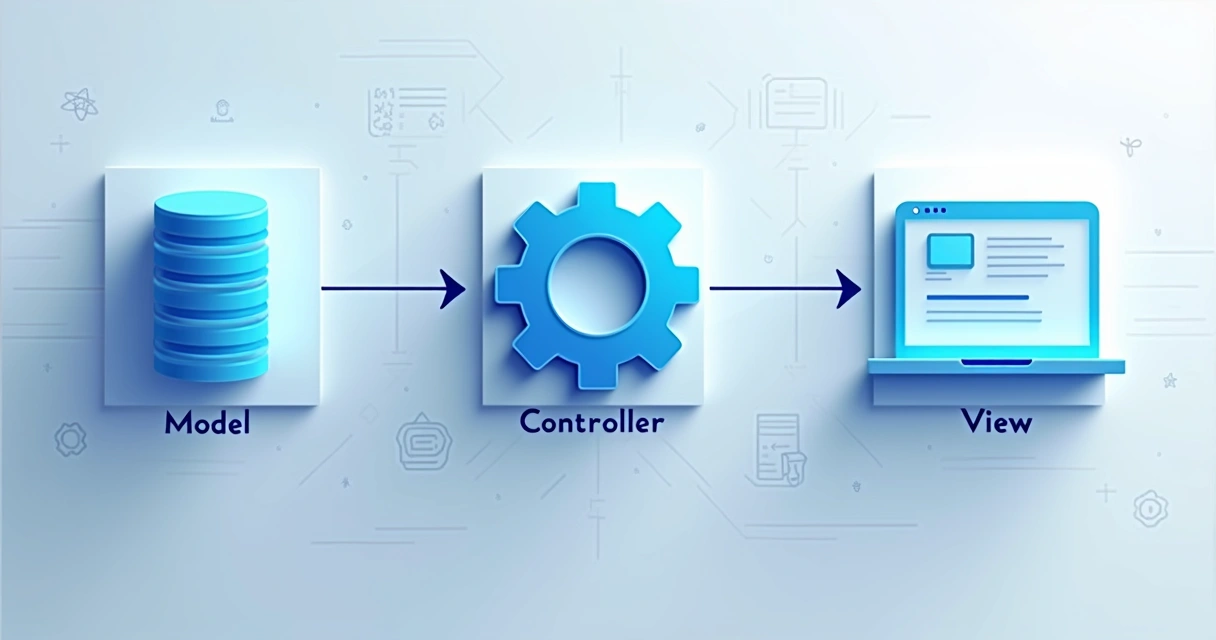 MVC architecture visual diagram 