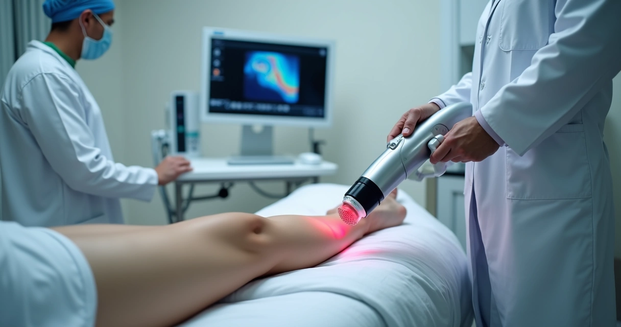 Procedimento a laser em tratamento de varizes 