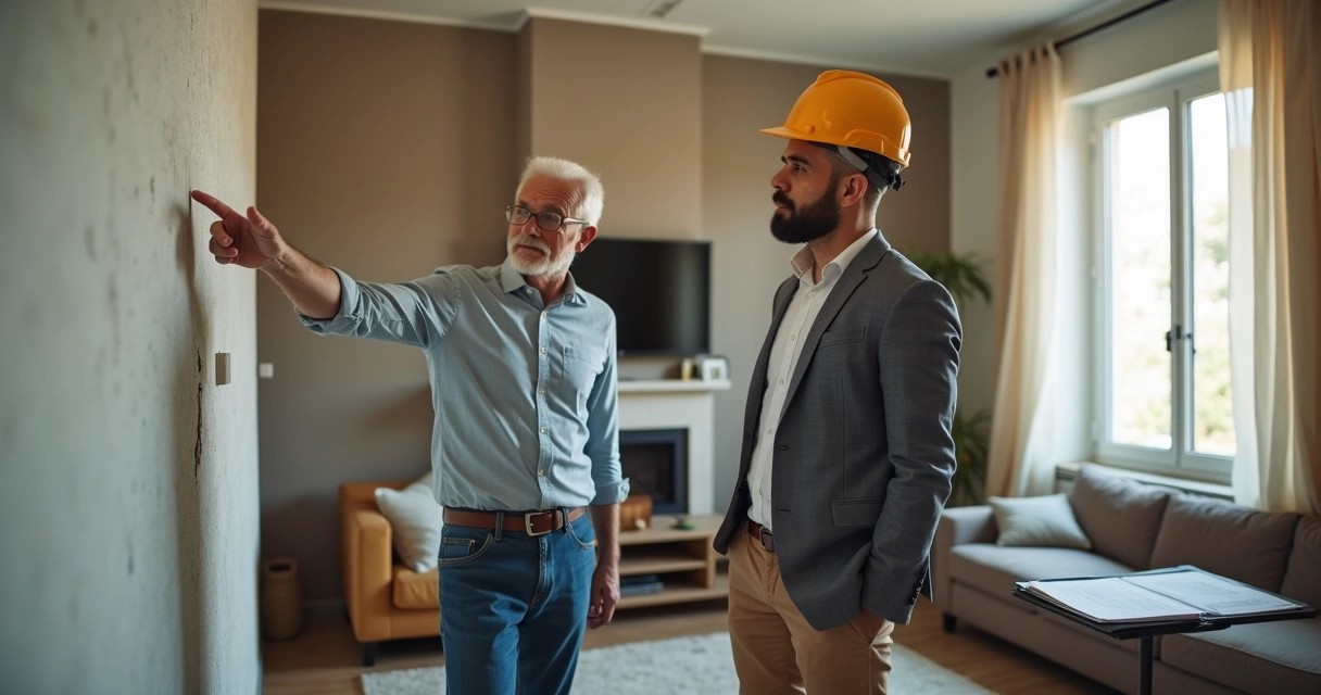 Vizinho acompanhando vistoria cautelar em sua residência 
