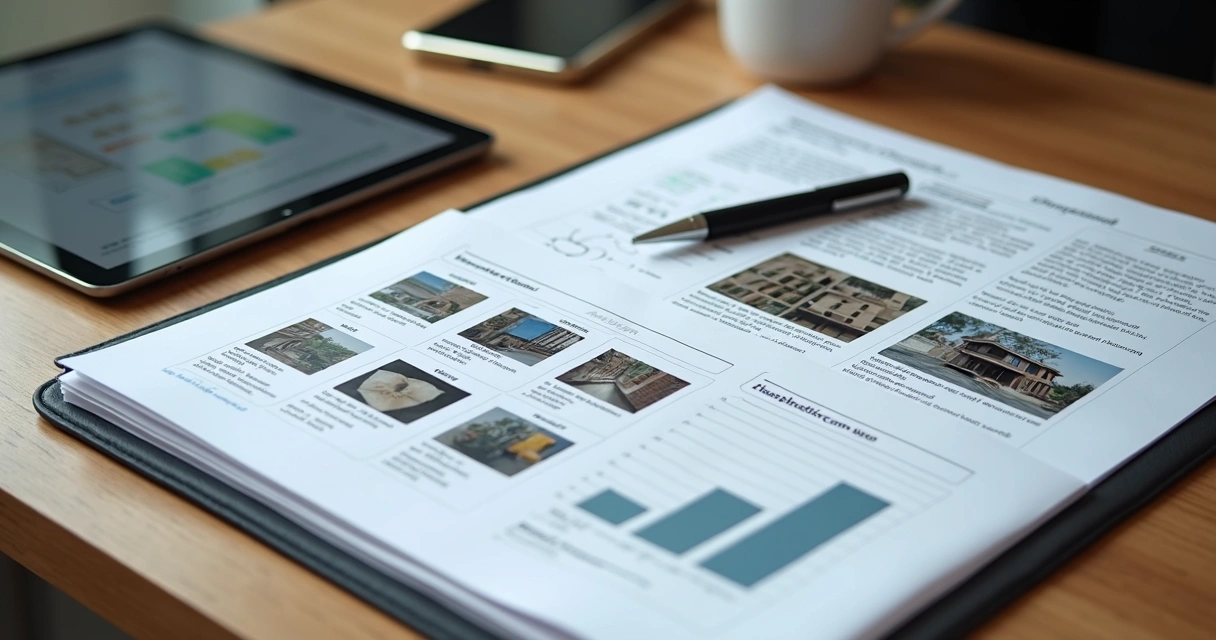 Modelo de laudo pericial com gráficos e fotos anexadas 