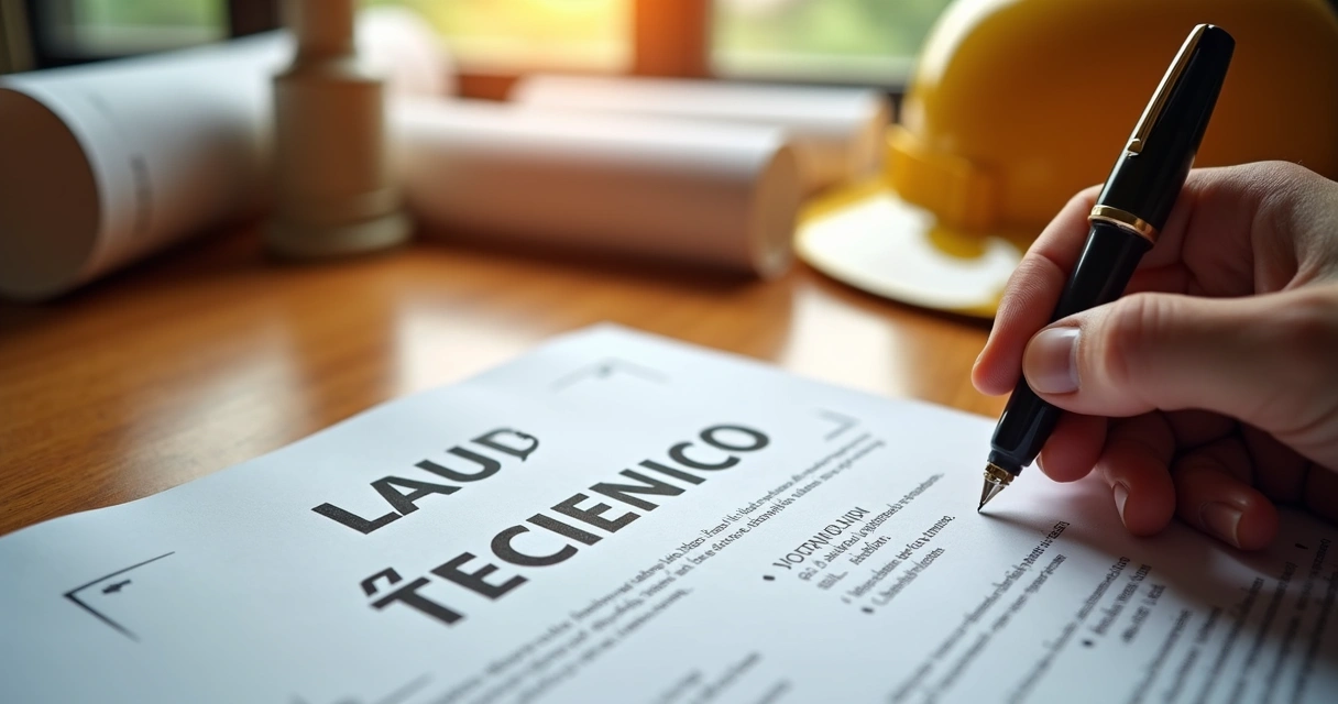 Laudo técnico de vistoria assinado 