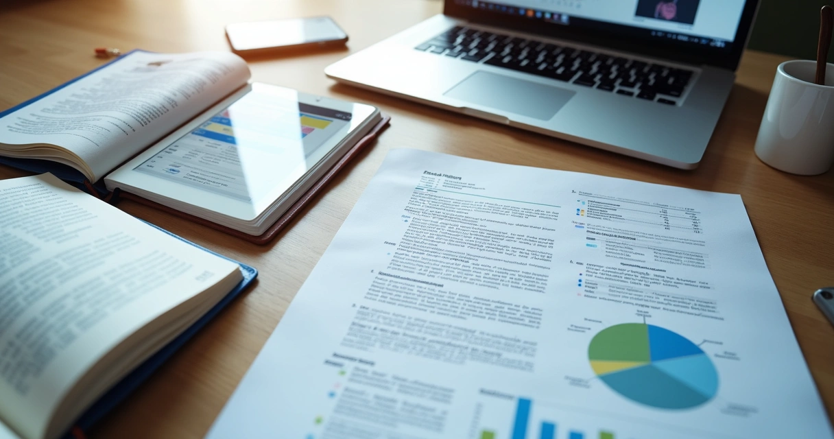 Página de laudo técnico detalhado com anotações e gráficos 