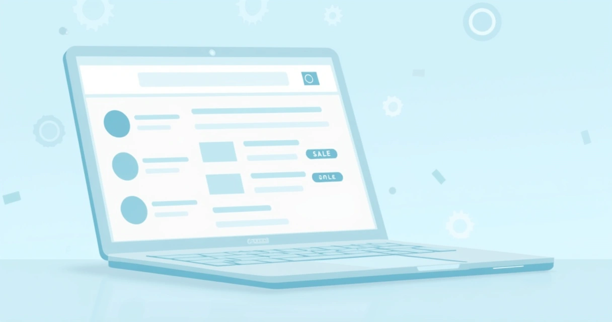 Layout de catálogo online atrativo com navegação intuitiva