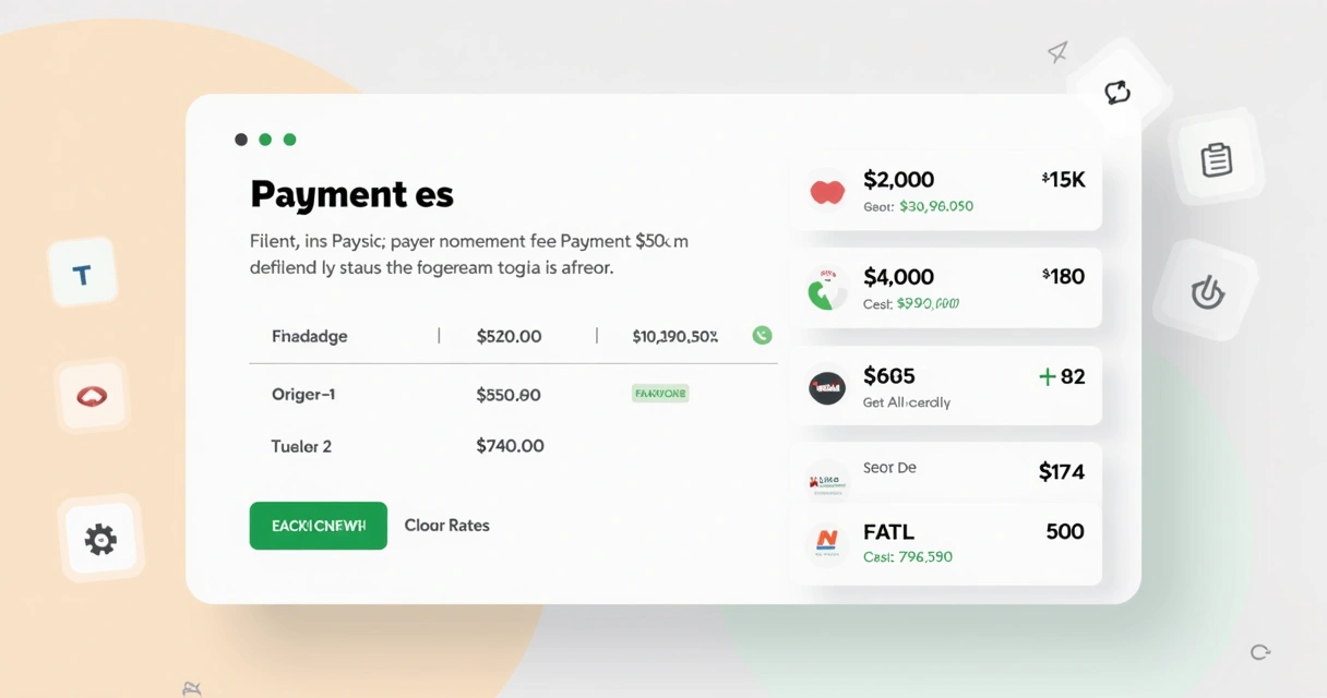 Layout clean de página de pagamento com informações de taxas bem visíveis 