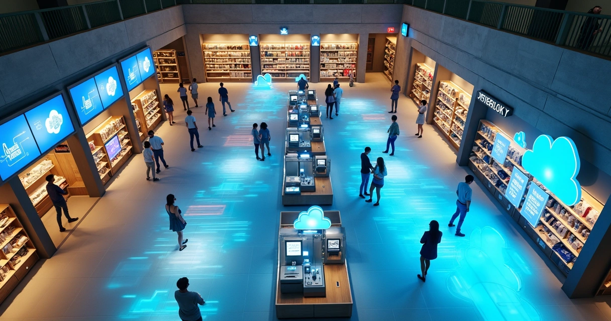 Monitoramento inteligente do layout de loja por IA 