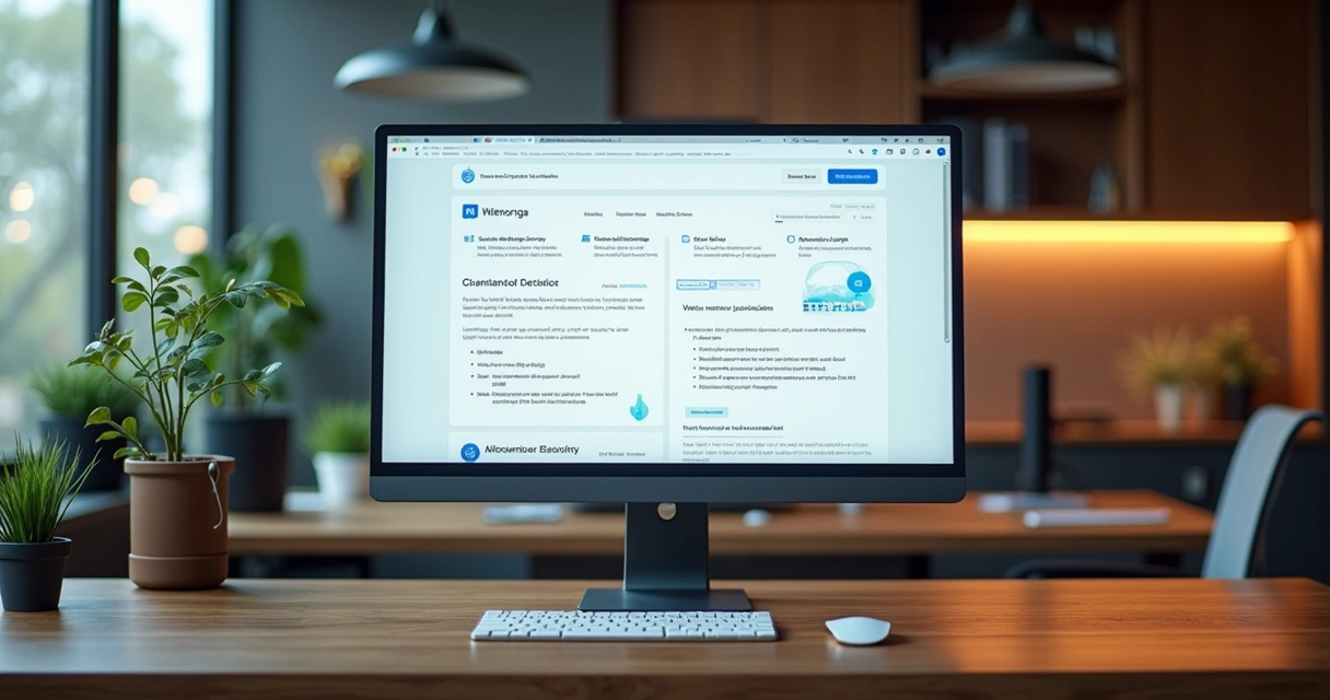 Tela com layout personalizado para empresa B2B 