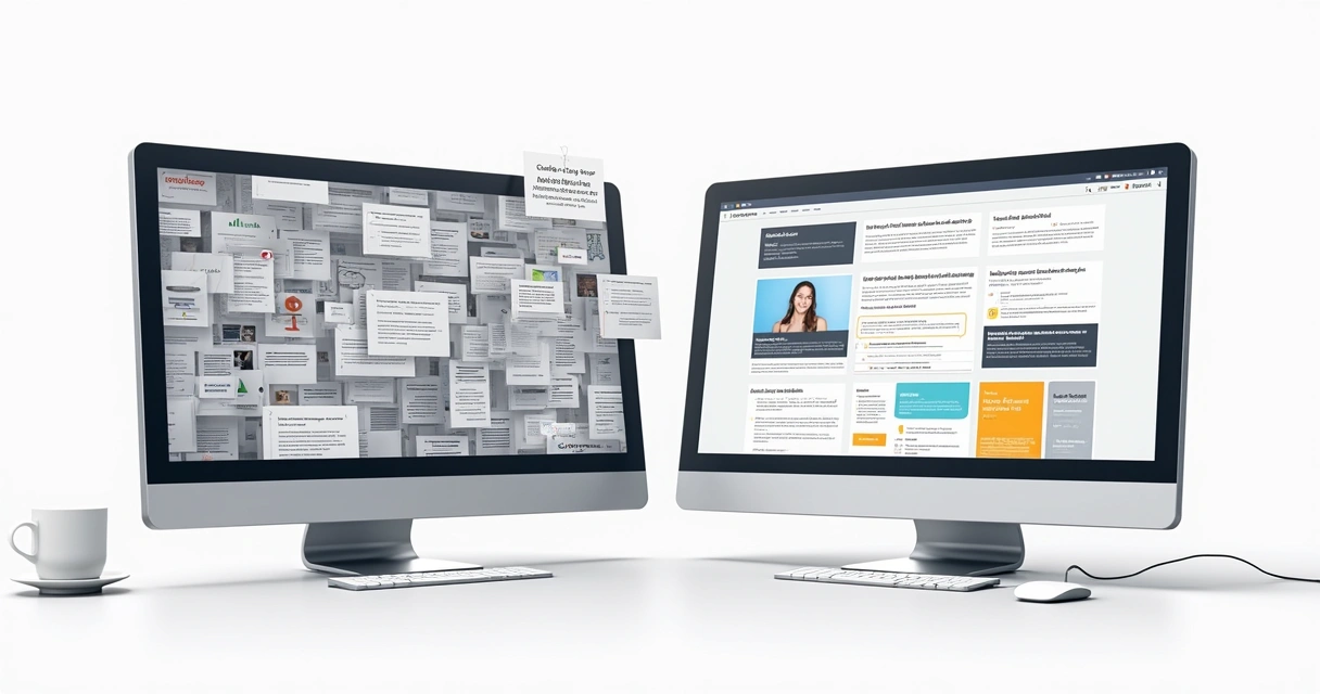 Layout de proposta comercial com design visual atraente 