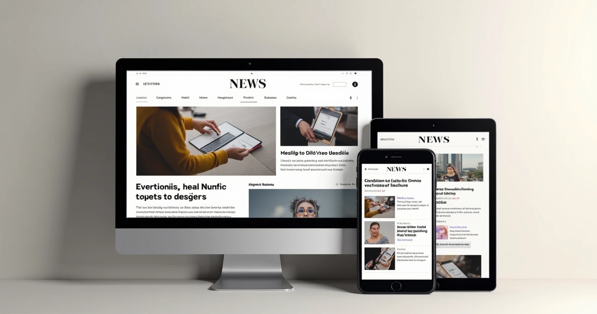 Esquema de layout de site mostrando áreas acima e abaixo da dobra 