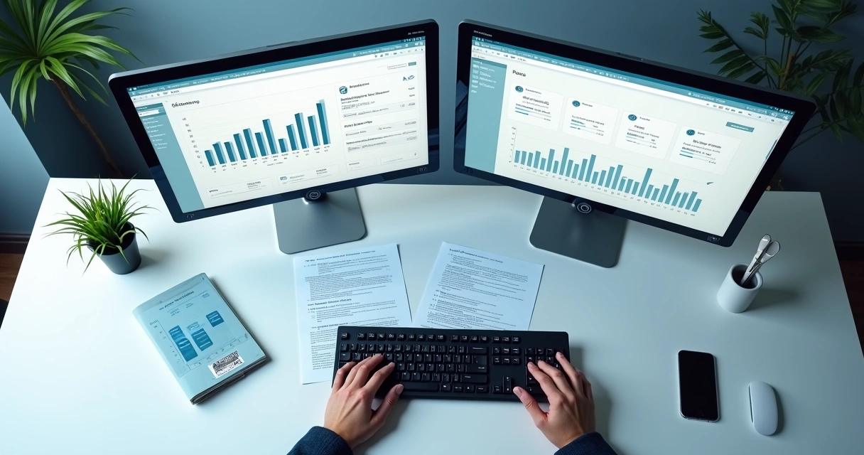 Exemplo de layout moderno para site contábil 