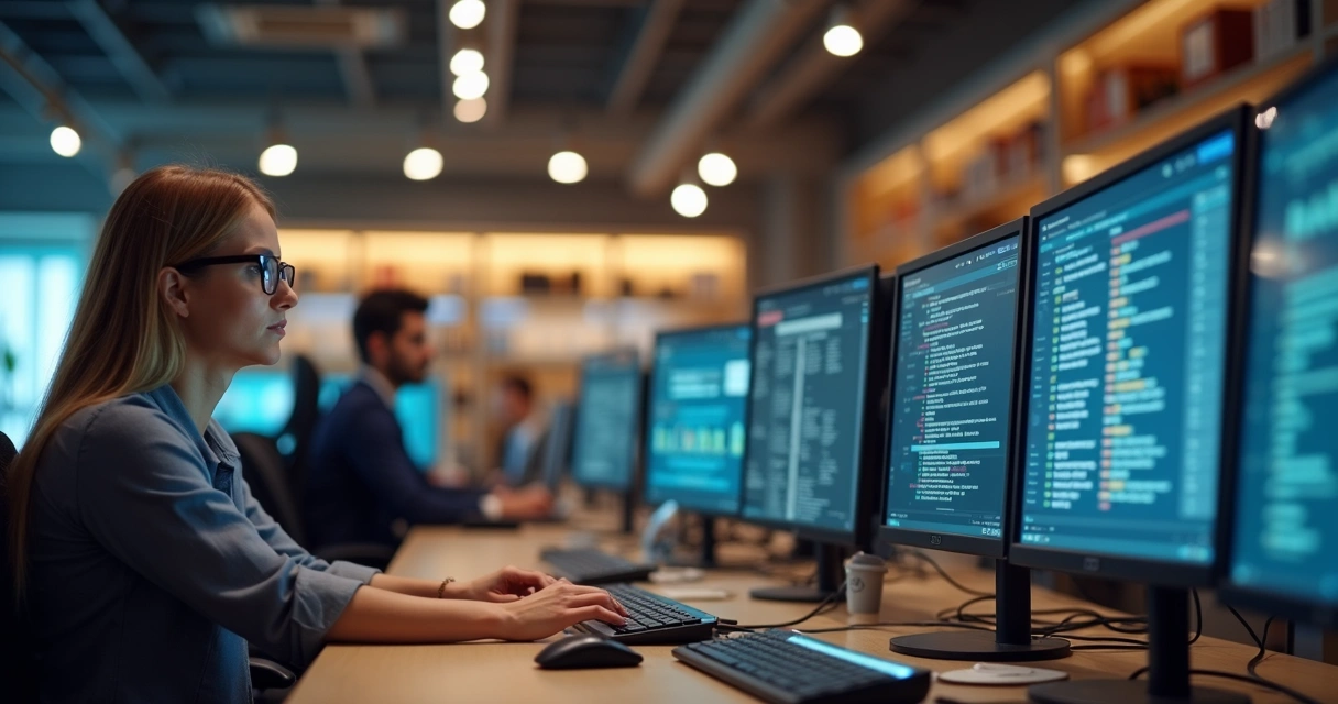 Profissional LDR em mesa de trabalho separando leads para vendas 