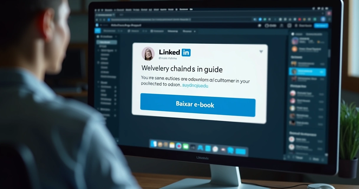 Lead recebendo mensagem automatizada personalizada no LinkedIn