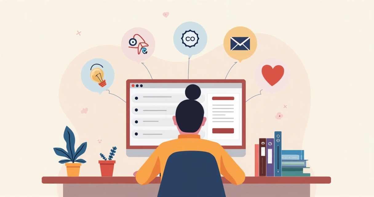 Usuário preenchendo quiz em site de e-commerce.