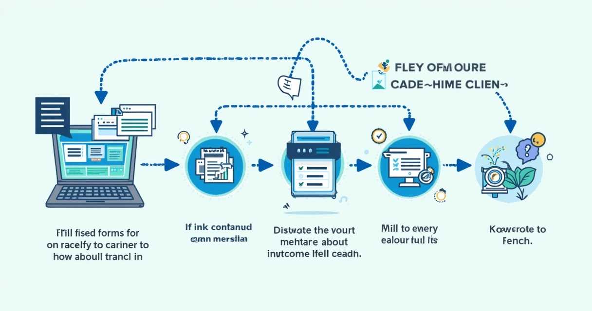 Fluxo de captação e nutrição de leads ilustrado para contabilidade 