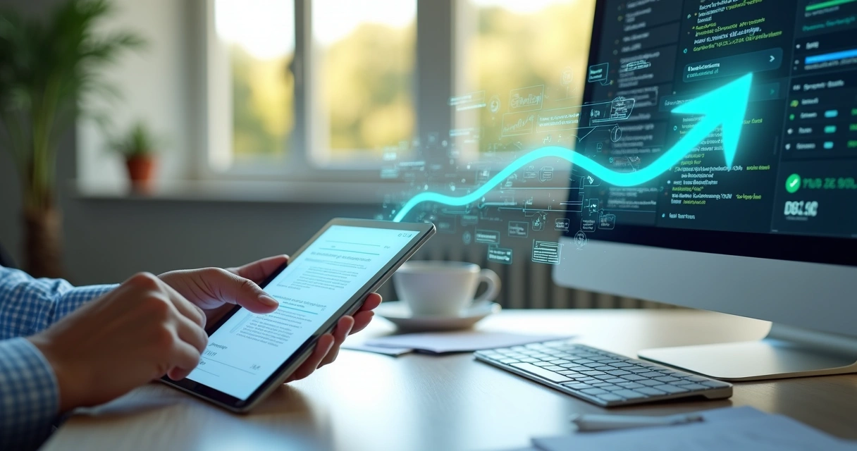 Formulário digital com dados de lead entrando no CRM 