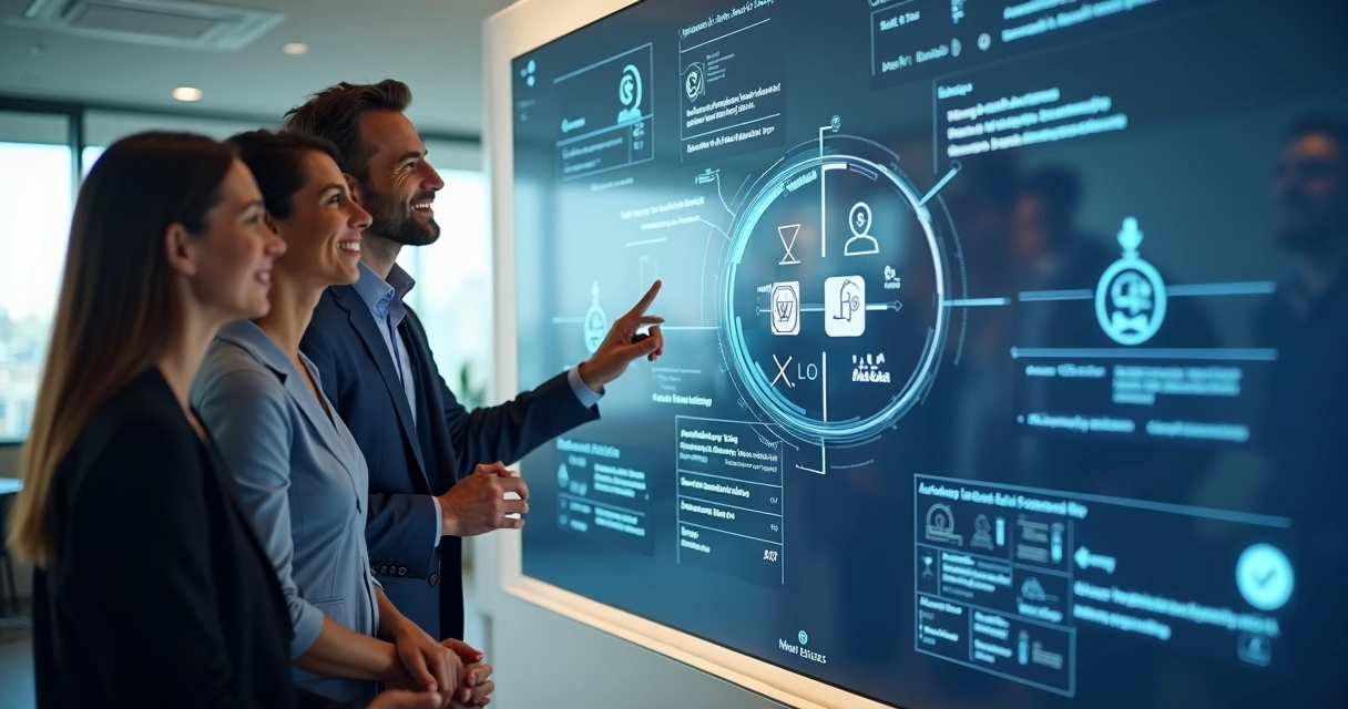 Representação visual de automação de leads para imobiliárias 