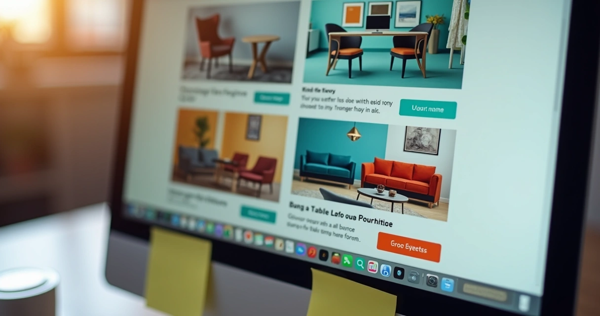 Example of an email marketing campaign for furniture leads 