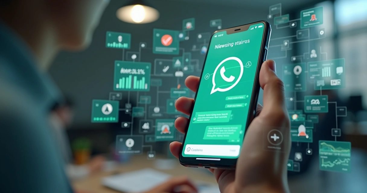 Conversa no WhatsApp sendo analisada por inteligência artificial 