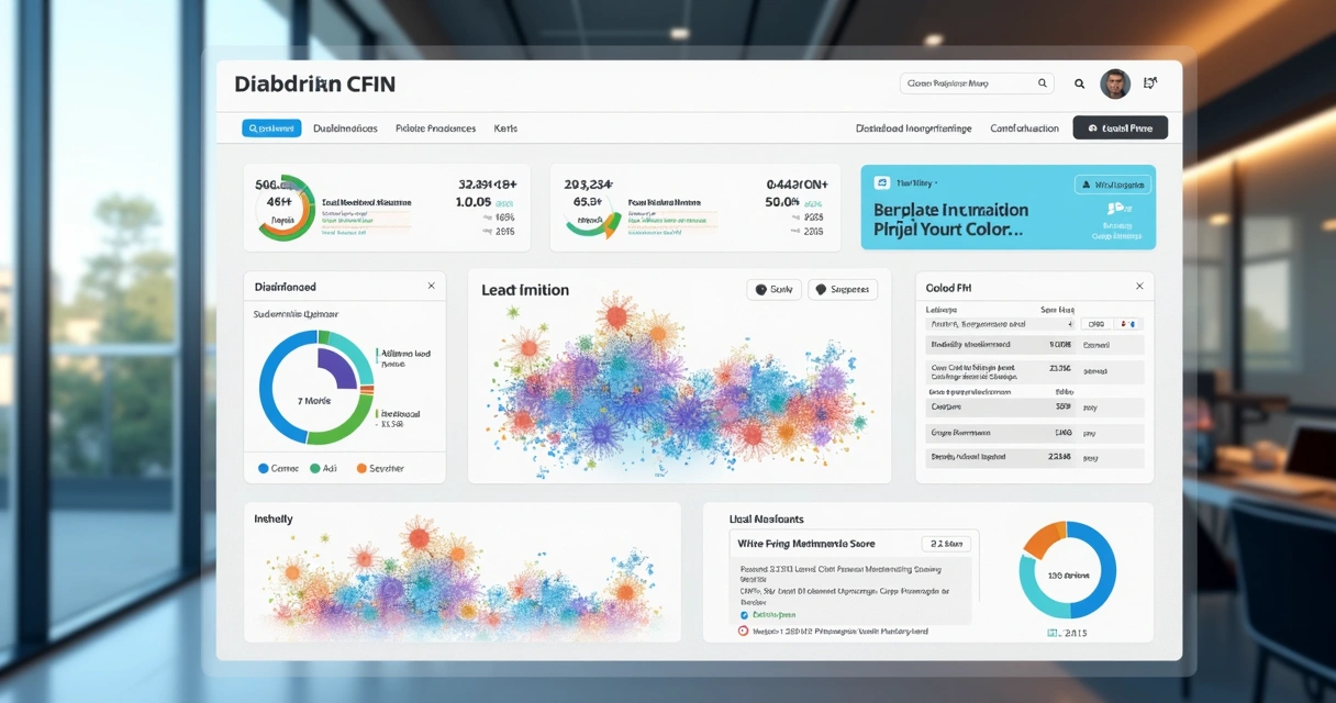 Painel de qualificação de leads em CRM com inteligência artificial 