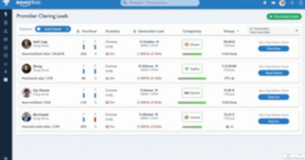 Leads de Clientes: Como Gerar, Qualificar e Converter em Vendas 4 Tela de painel digital mostrando lead scoring e dados qualificatórios de contatos