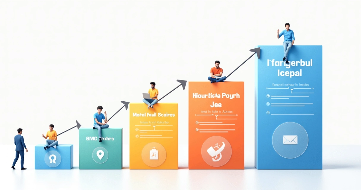 Quadro visual colorido mostrando pontuação para qualificação de leads. 
