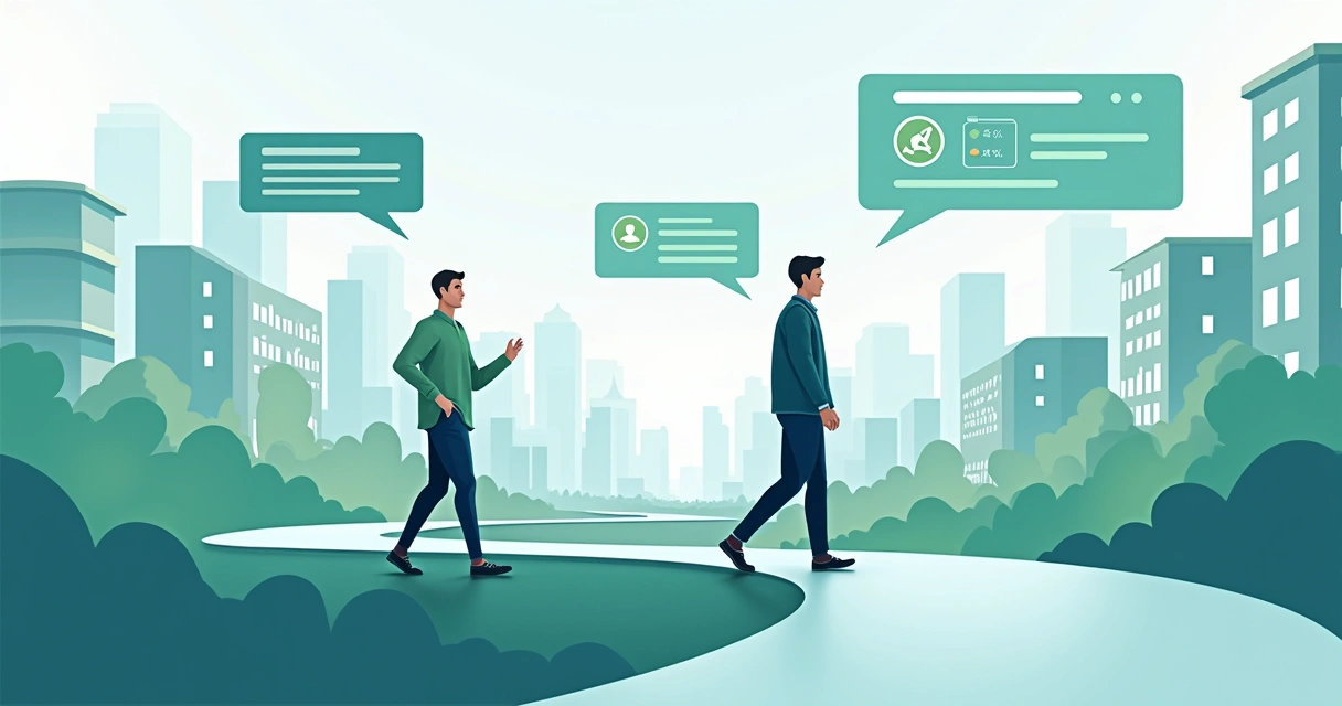 Lead sendo acompanhado na jornada do WhatsApp