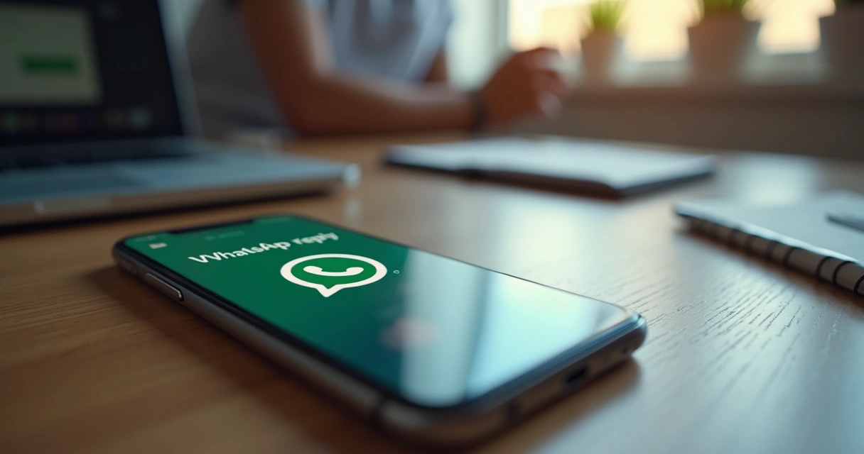 Notificação de lead chegando no celular com resposta automática no WhatsApp 