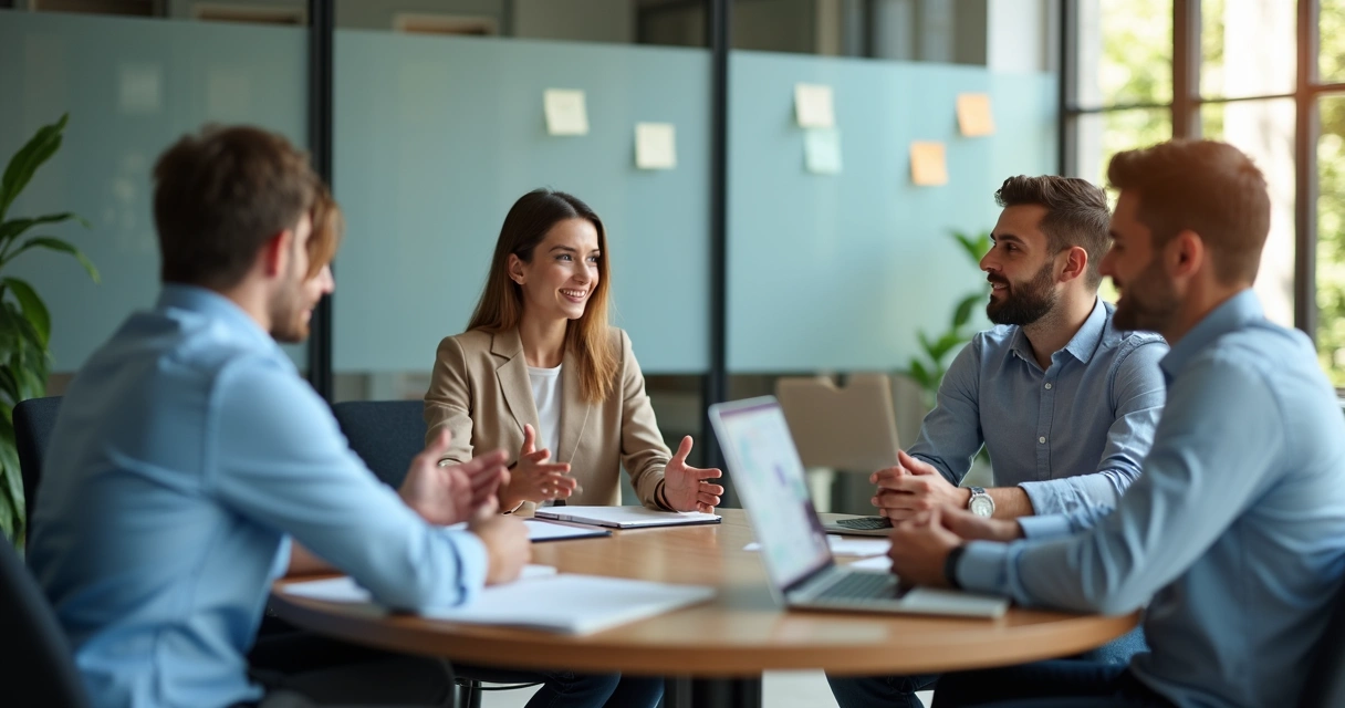 Leader inviting quieter team members to speak during a meeting