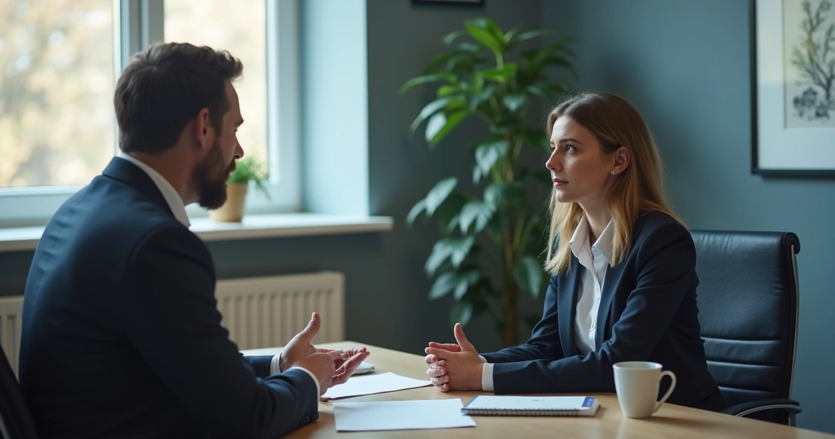 Leader listening as an employee reports a concern