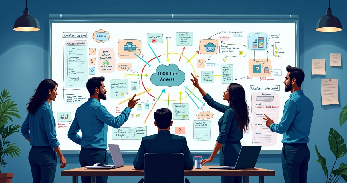 Fluxograma de análise de sistema digital antigo com anotações e integrações destacadas 