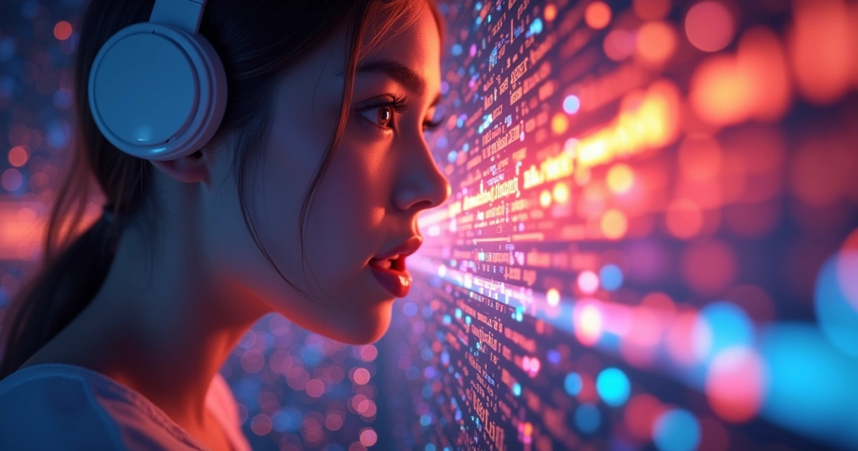 Trecho de vídeo curto com legenda automática em destaque 