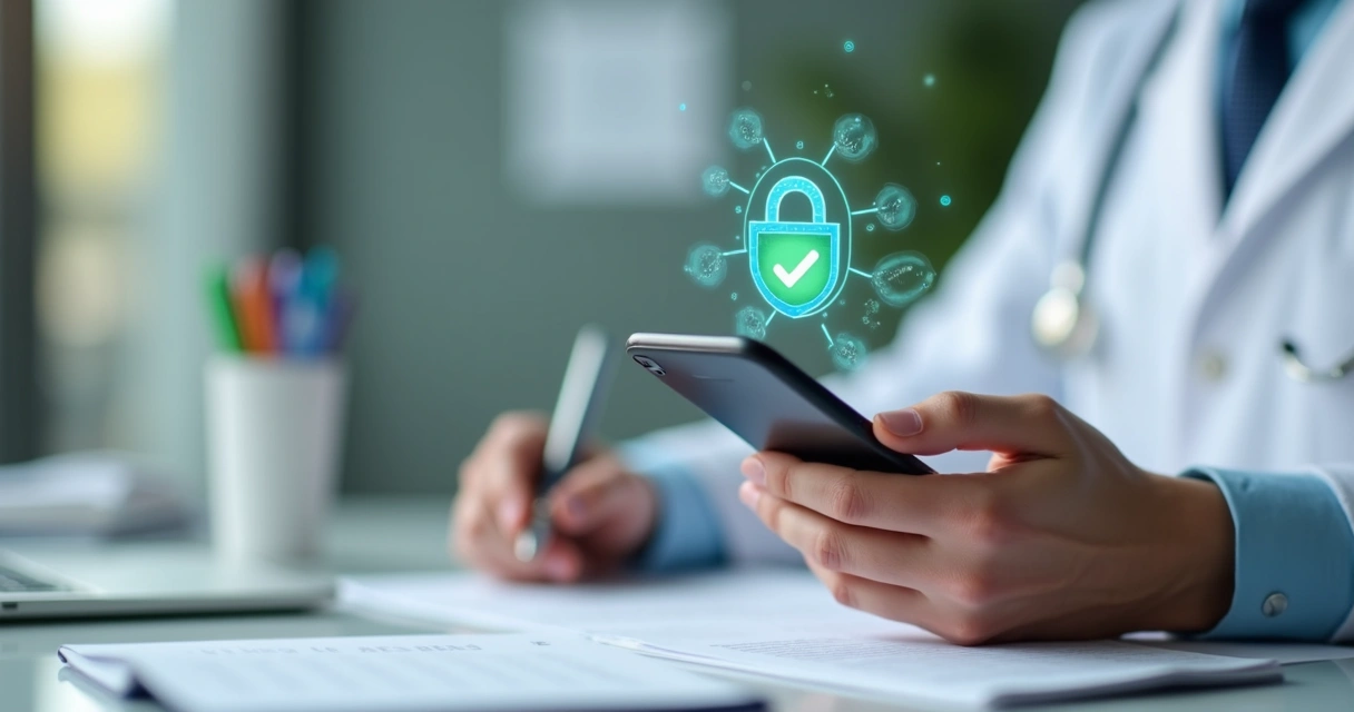 Lembrete médico e segurança de dados no WhatsApp