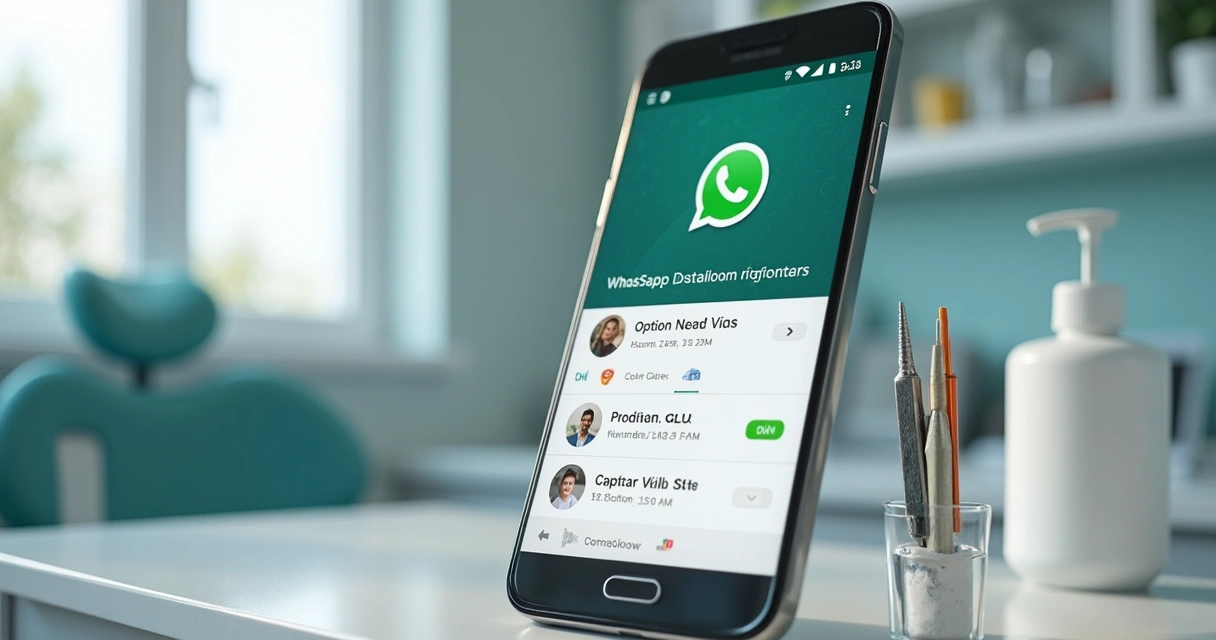 Lembrete de consulta odontológica no celular por WhatsApp 