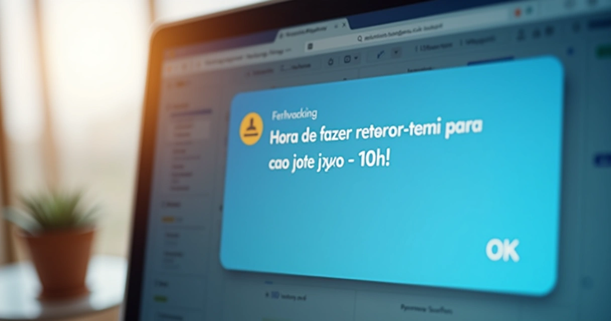 Alerta de lembrete de retorno automatizado em CRM de vendas 