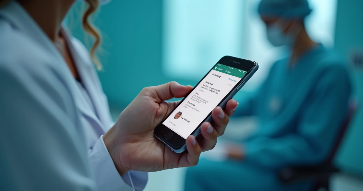 Mensagem automática de lembrete de exame para paciente de clínica odontológica