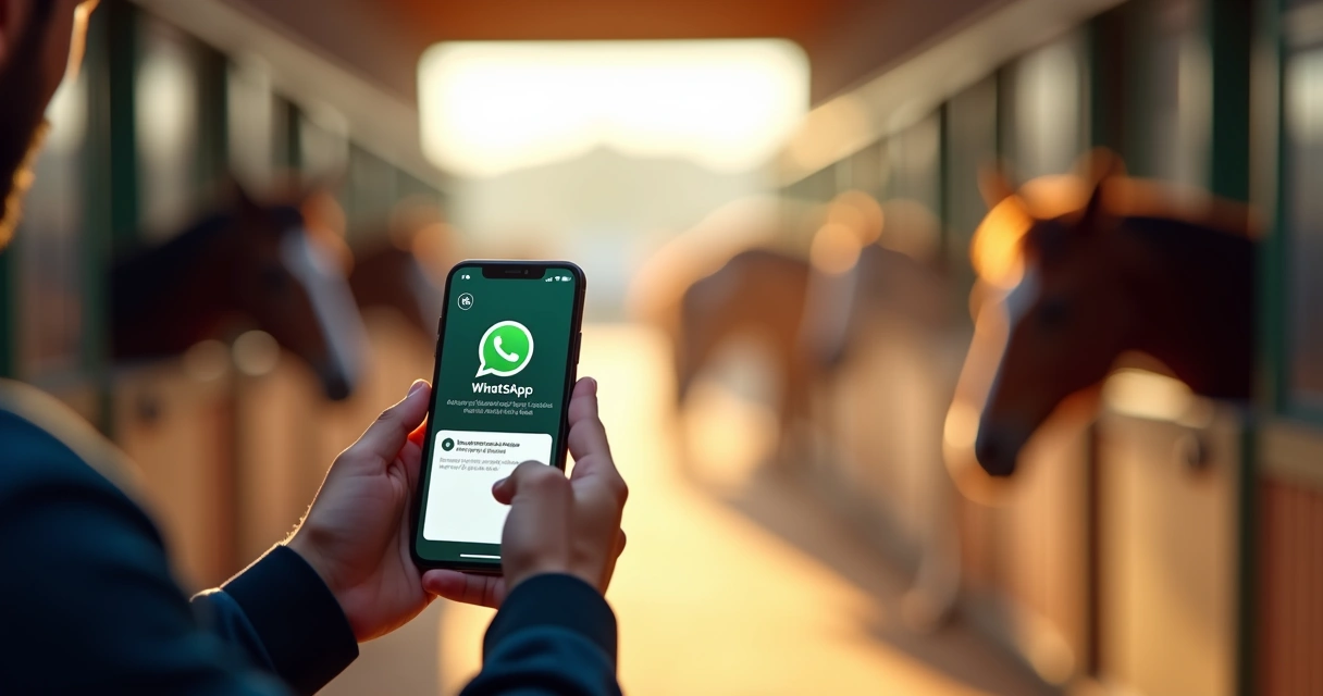 Alerta de lembrete de prenhez no WhatsApp