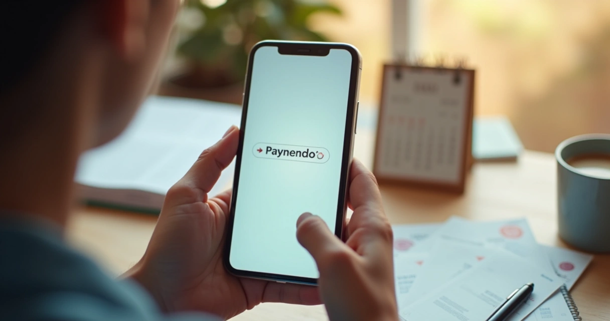 Celular exibindo tela de lembrete de pagamento automático