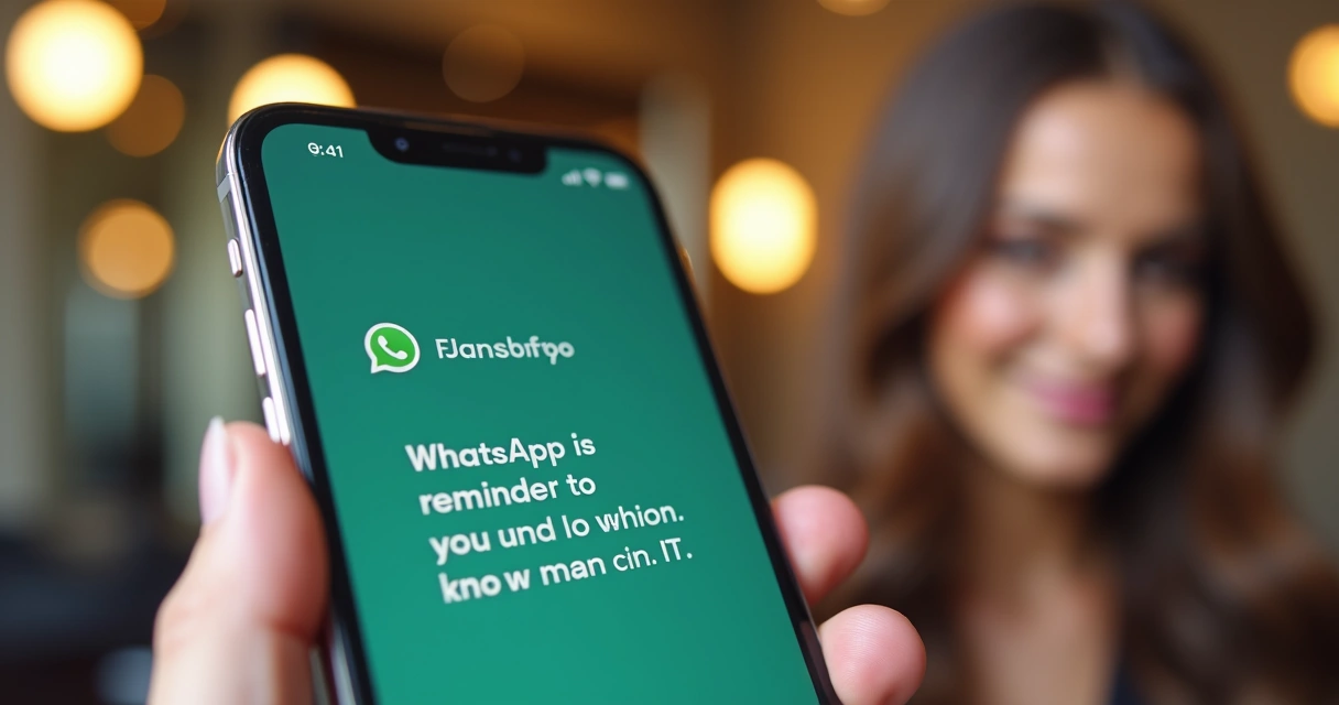 Mensagem de lembrete personalizada no WhatsApp para cliente de salão de beleza