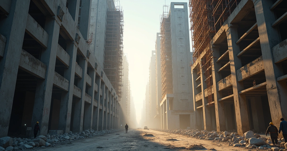 Topógrafo operando estação total em obra urbana com edifício ao fundo 