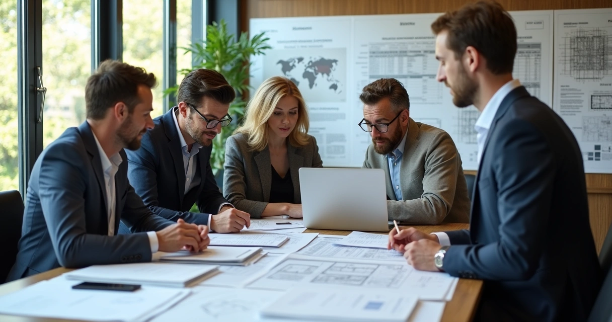 Licença ambiental em área urbana, equipe analisando documentação
