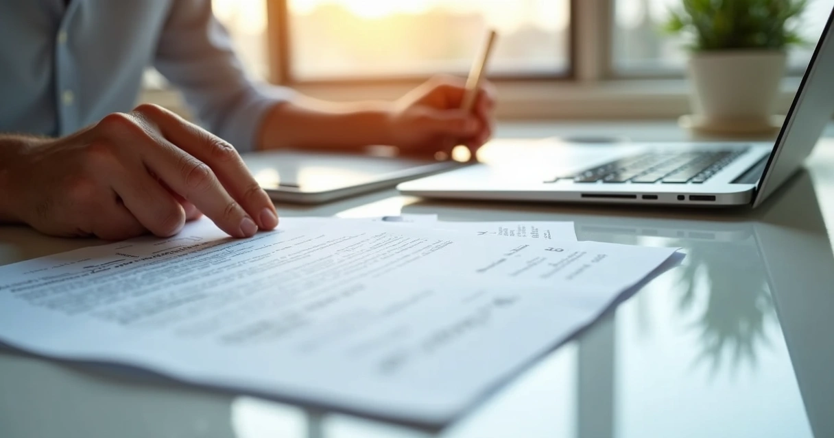 Documento de licenciamento de software sendo analisado 