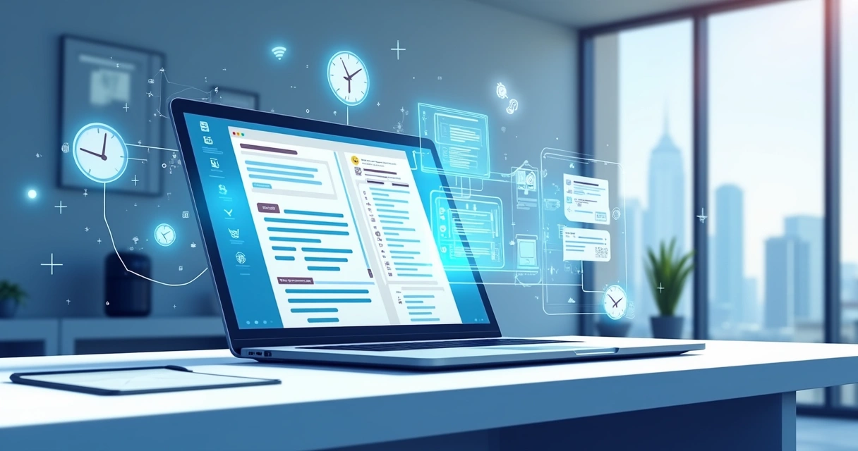 Tela de computador com licitação digital em andamento 