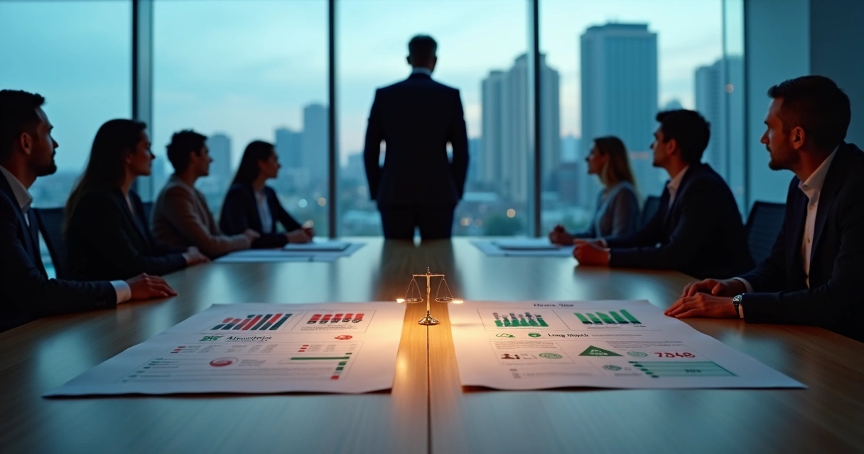 Líder avaliando dilema ético diante de uma encruzilhada estratégica 