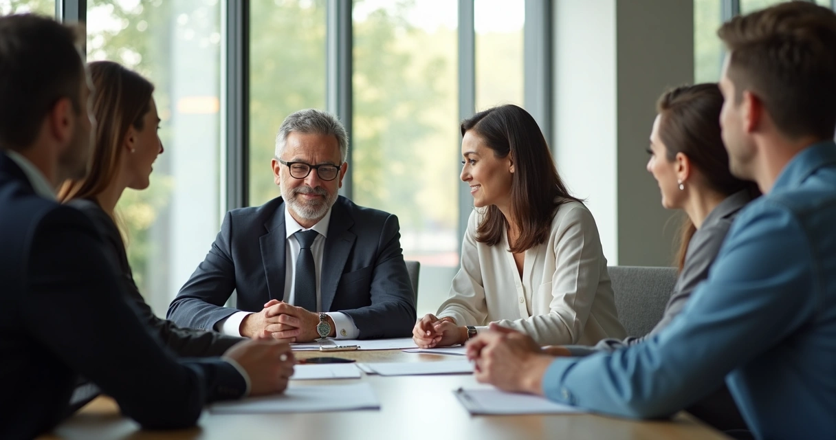 Líder em reunião demonstrando empatia na escuta